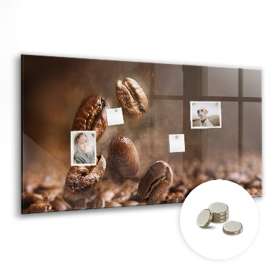 Tableau aimanté horizontal Café en grains