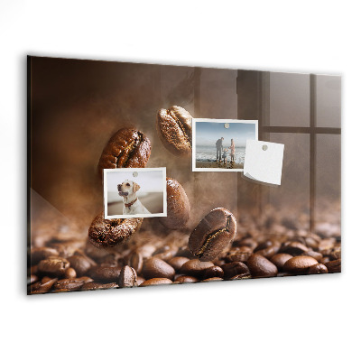 Tableau aimanté horizontal Café en grains