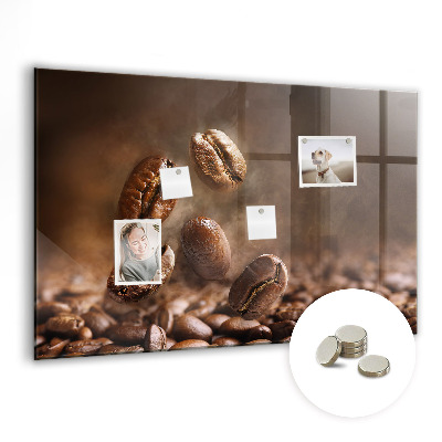 Tableau aimanté horizontal Café en grains