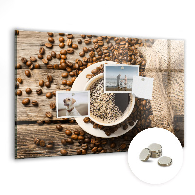 Tableau pour magnet Un sac de café