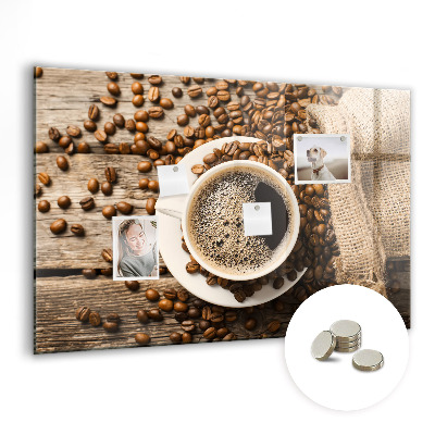 Tableau pour magnet Un sac de café