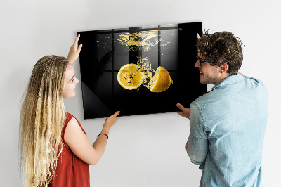 Tableau aimanté horizontal Citrons