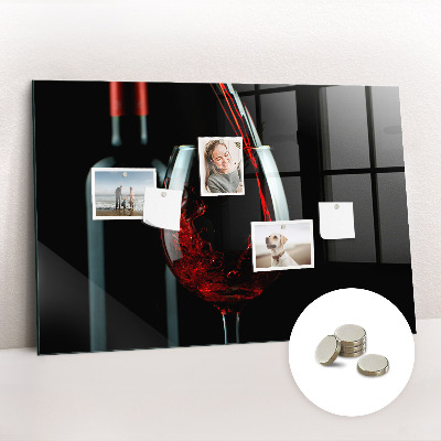 Tableau mural magnétique Une bouteille de vin