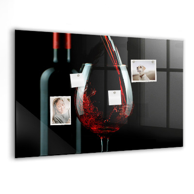 Tableau mural magnétique Une bouteille de vin