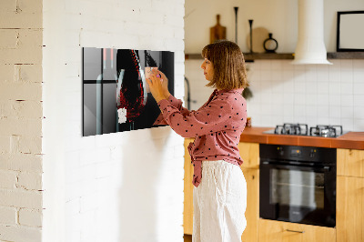 Tableau mural magnétique Une bouteille de vin