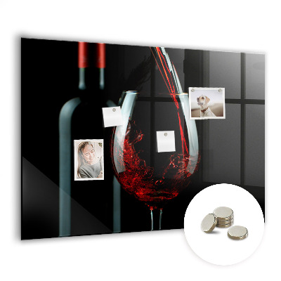 Tableau mural magnétique Une bouteille de vin