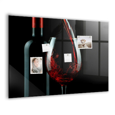 Tableau mural magnétique Une bouteille de vin