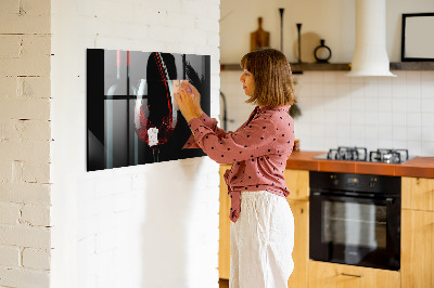 Tableau mural magnétique Une bouteille de vin