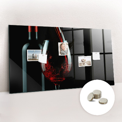 Tableau mural magnétique Une bouteille de vin