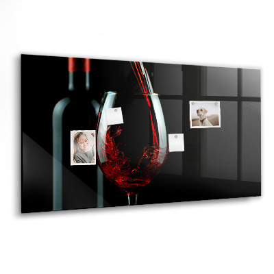 Tableau mural magnétique Une bouteille de vin