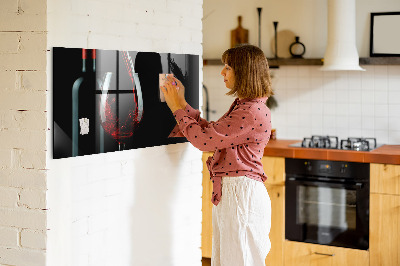 Tableau mural magnétique Une bouteille de vin