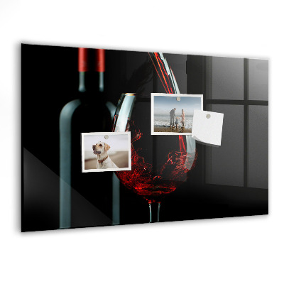 Tableau mural magnétique Une bouteille de vin