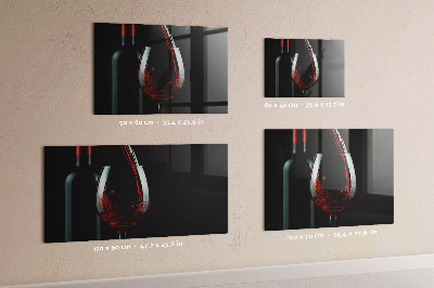 Tableau mural magnétique Une bouteille de vin