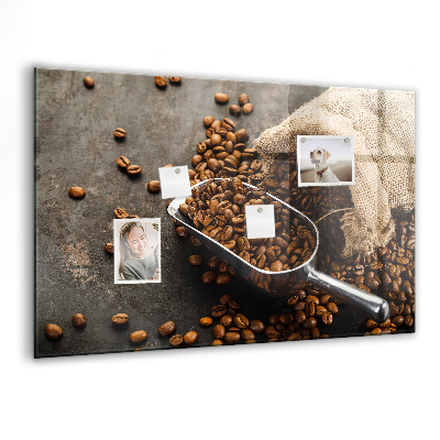 Tableau aimanté horizontal Un sac de café frais
