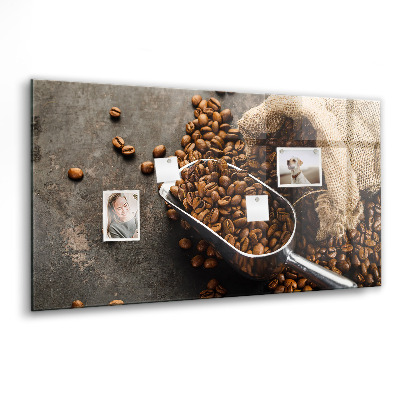 Tableau aimanté horizontal Un sac de café frais