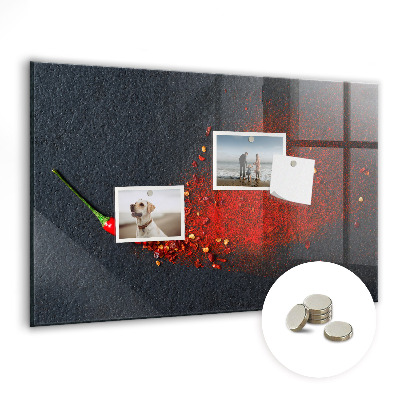 Tableau mural magnétique Épice rouge