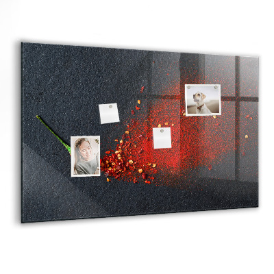 Tableau mural magnétique Épice rouge
