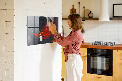 Tableau mural magnétique Épice rouge