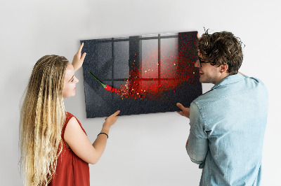 Tableau mural magnétique Épice rouge