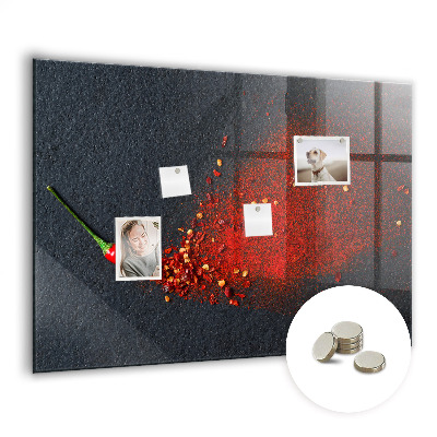 Tableau mural magnétique Épice rouge