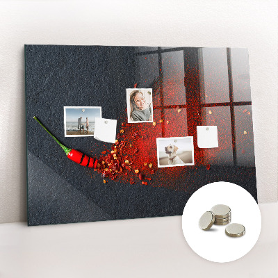 Tableau mural magnétique Épice rouge