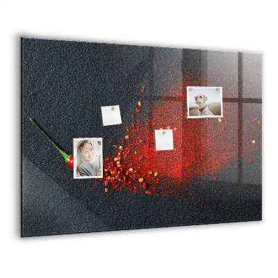 Tableau mural magnétique Épice rouge