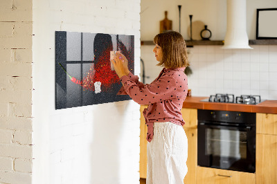 Tableau mural magnétique Épice rouge