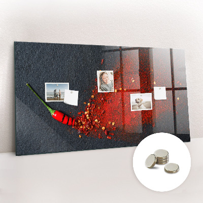 Tableau mural magnétique Épice rouge