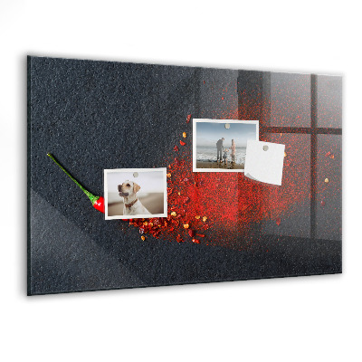 Tableau mural magnétique Épice rouge