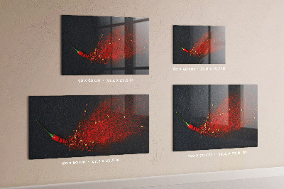 Tableau mural magnétique Épice rouge