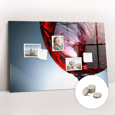 Tableau mural magnétique Un verre de vin