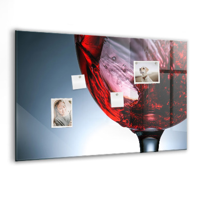 Tableau mural magnétique Un verre de vin