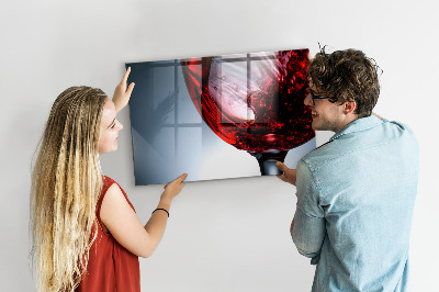 Tableau mural magnétique Un verre de vin