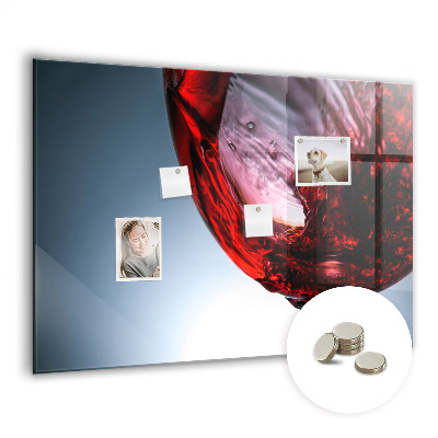 Tableau mural magnétique Un verre de vin