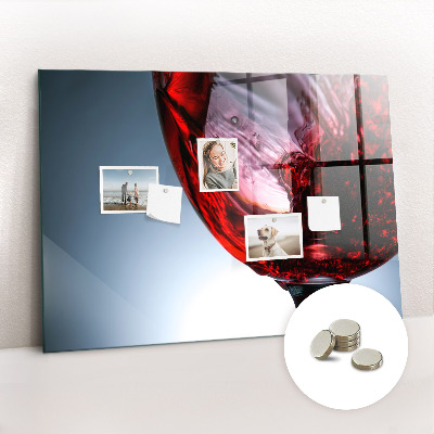 Tableau mural magnétique Un verre de vin