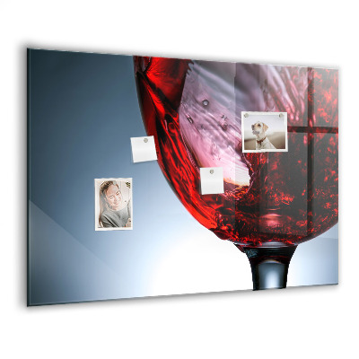 Tableau mural magnétique Un verre de vin