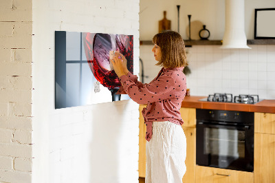 Tableau mural magnétique Un verre de vin