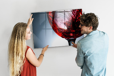 Tableau mural magnétique Un verre de vin
