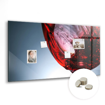 Tableau mural magnétique Un verre de vin
