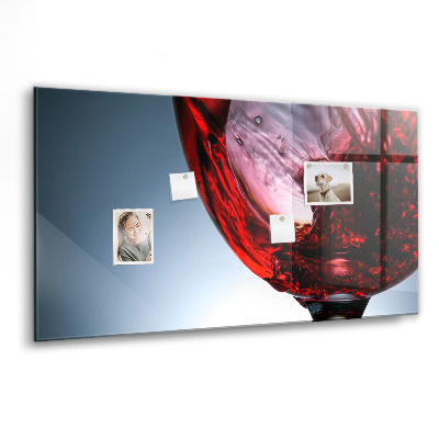 Tableau mural magnétique Un verre de vin