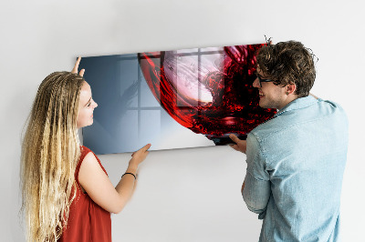 Tableau mural magnétique Un verre de vin