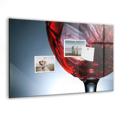 Tableau mural magnétique Un verre de vin