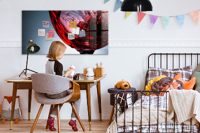 Tableau mural magnétique Un verre de vin