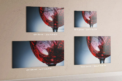 Tableau mural magnétique Un verre de vin
