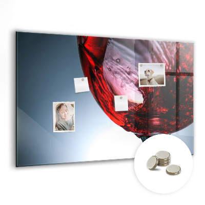 Tableau mural magnétique Un verre de vin
