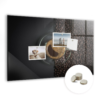 Tableau aimanté horizontal Une tasse de café