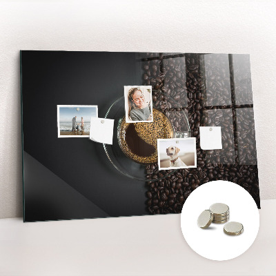 Tableau aimanté horizontal Une tasse de café