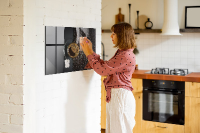 Tableau aimanté horizontal Une tasse de café