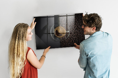 Tableau aimanté horizontal Une tasse de café