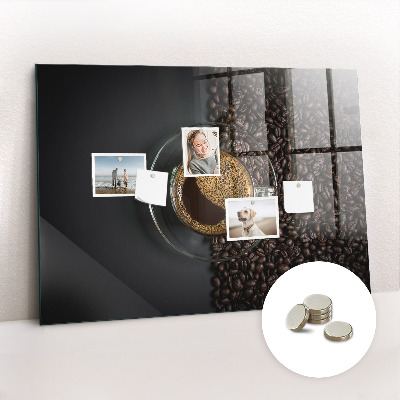 Tableau aimanté horizontal Une tasse de café